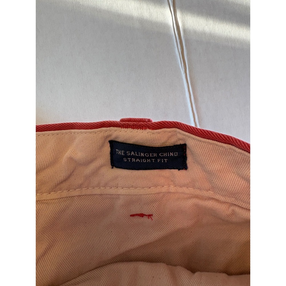 Polo Ralph Lauren Mens Salinger Chino Pants Red Straight Fit Cotton Twill 34x32 - Picture 4 of 9